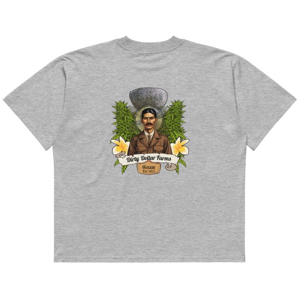 Dirty Dollar Unisex organic oversized high neck t-shirt - Image 9