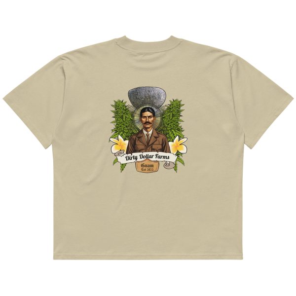 Dirty Dollar Unisex organic oversized high neck t-shirt - Image 11
