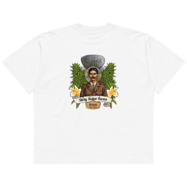 Dirty Dollar Unisex organic oversized high neck t-shirt - Image 13