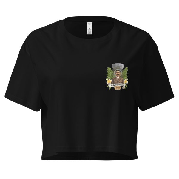 Dirty Dollar Strawberry Sunset Women’s crop top - Image 4