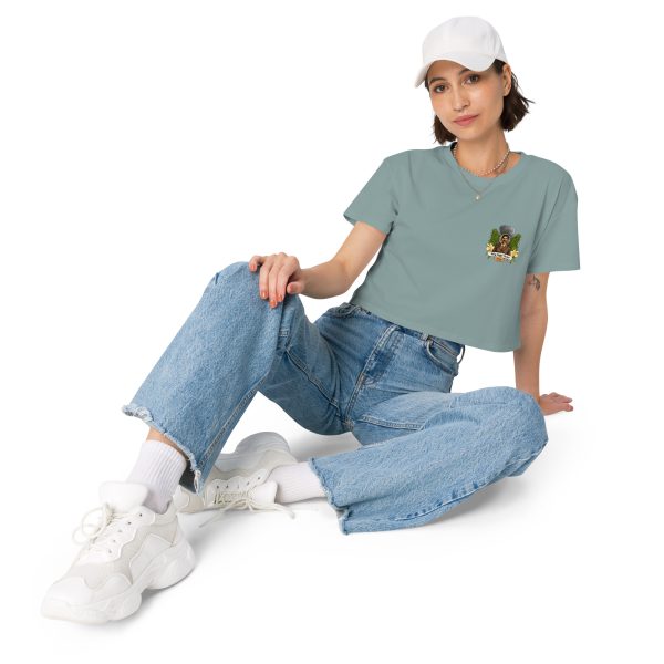 Dirty Dollar Strawberry Sunset Women’s crop top - Image 6